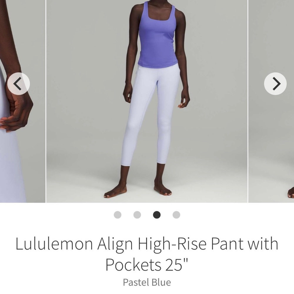 Lululemon Align High-Rise Pant with Pockets 25" in pastel blue